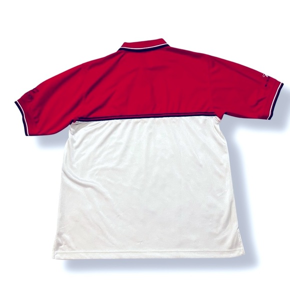 Vintage Y2K Chase NASCAR Polo Earnhardt JR Budweiser Embroidered Red White Large - Picture 7 of 8